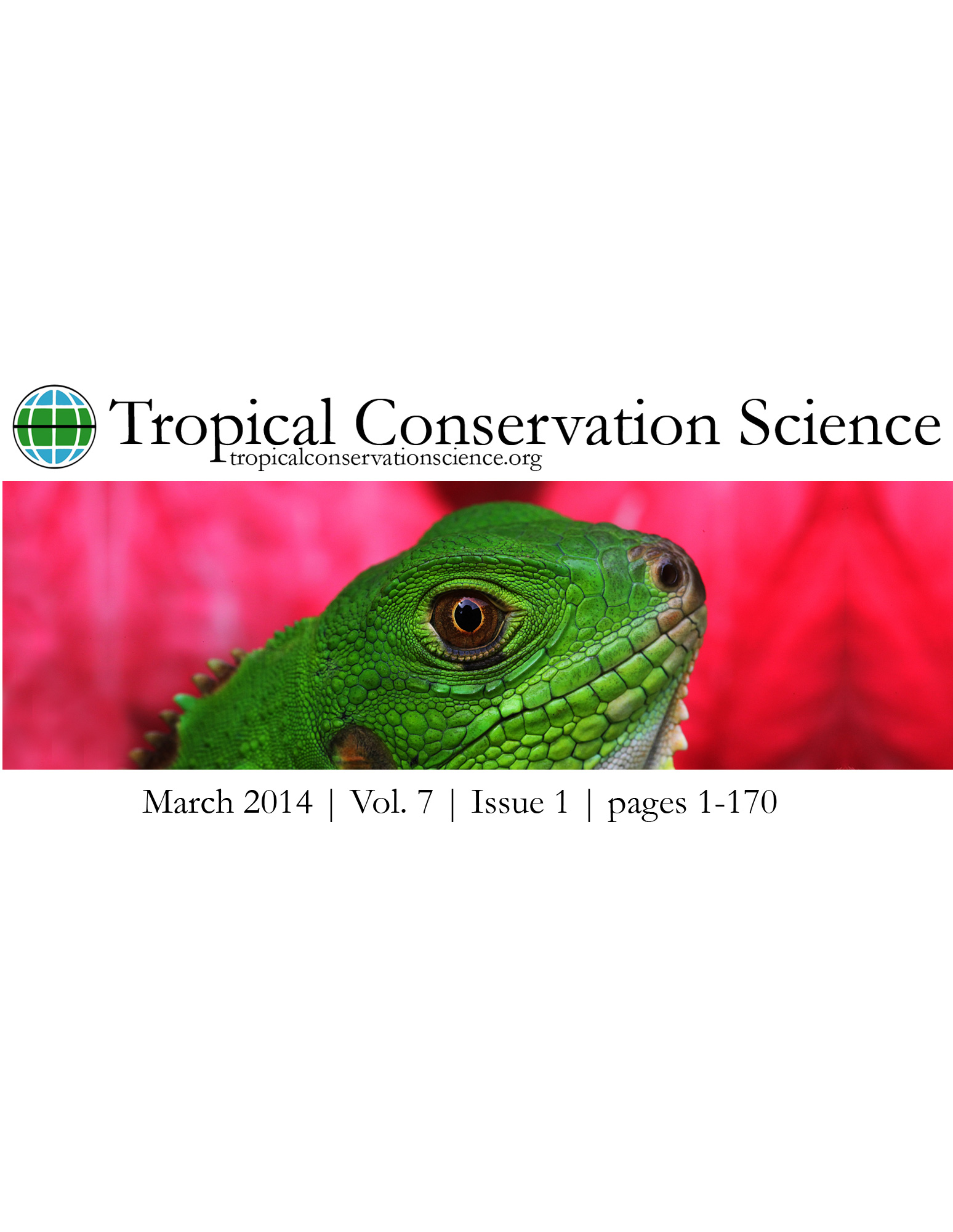 Tropical Conservation Science  March 2014 issue